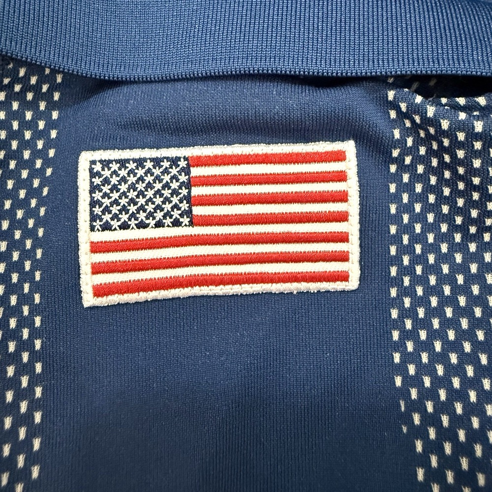 J.Lindeberg Polo Shirt Women's S Alizee Blue Seamless Activewear Team USA - Picture 3 of 9